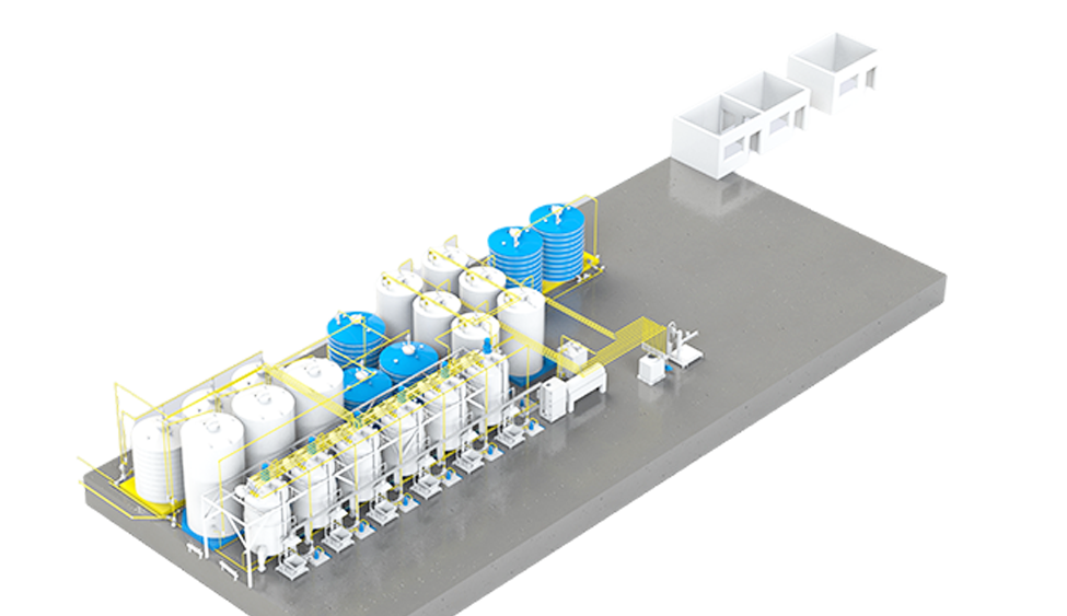 Advanced liquid water-soluble fertilizer (pesticide) production line